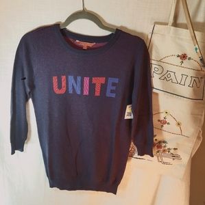 Unite quarter length sleeve sweater